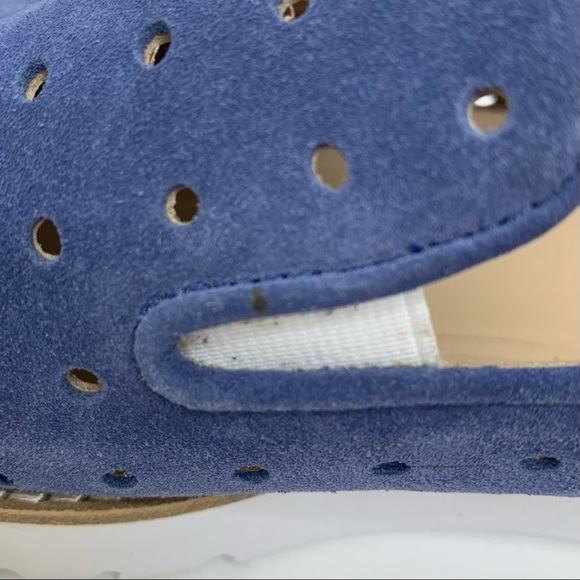 Johnston & Murphy Preppy Blue Perforated Suede Slip On Loafer Elevated Sneaker - Picture 9 of 15